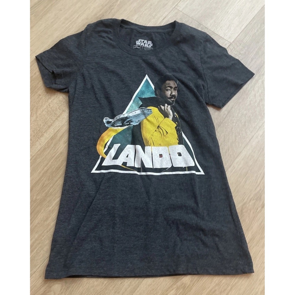 Star Wars Lando Calrissian Solo T-Shirt Small Gray